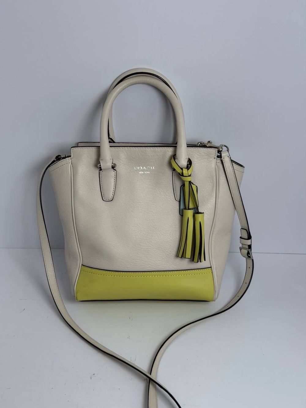 Coach Mini Tanner Leather Crossbody Satchel Bag